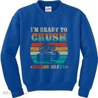 Back To School Ready To Crush Second Grade Monster Truck Boy Cute Gift Kids Sweatshirt thumb 0
