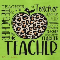 Back To School Teacher Life Apple Leopard Teacher Women Gift Adult Drive Performance Visor thumb 2