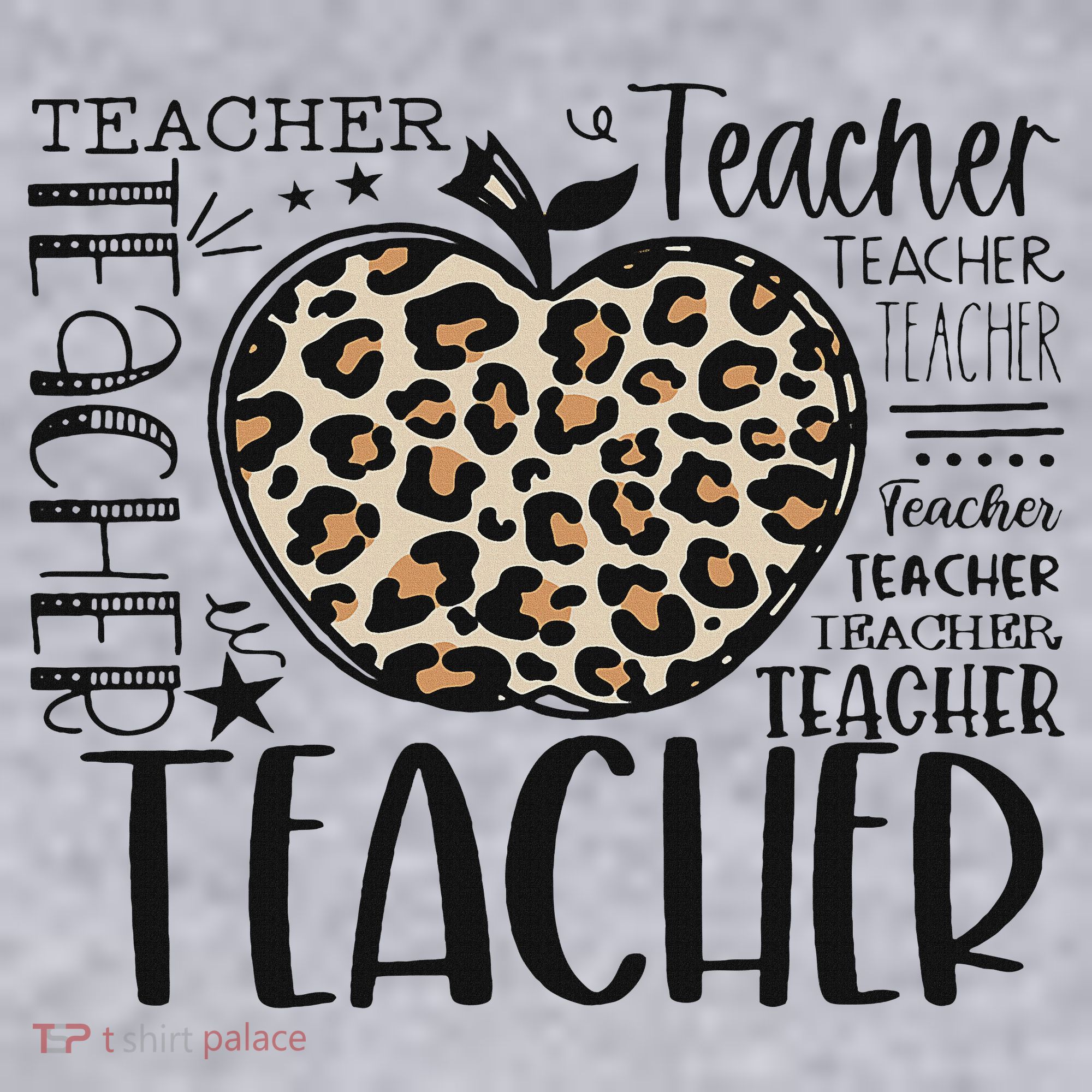 Back To School Teacher Life Apple Leopard Teacher Women Gift Women's Sweatshirt