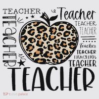 Back To School Teacher Life Apple Leopard Teacher Women Gift Womens Funnel Neck Pullover Hood thumb 2
