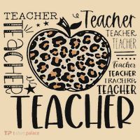 Back To School Teacher Life Apple Leopard Teacher Women Gift Tote Bag thumb 4