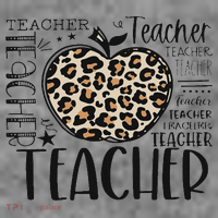 Back To School Teacher Life Apple Leopard Teacher Women Gift Tall Sweatshirt thumb 2