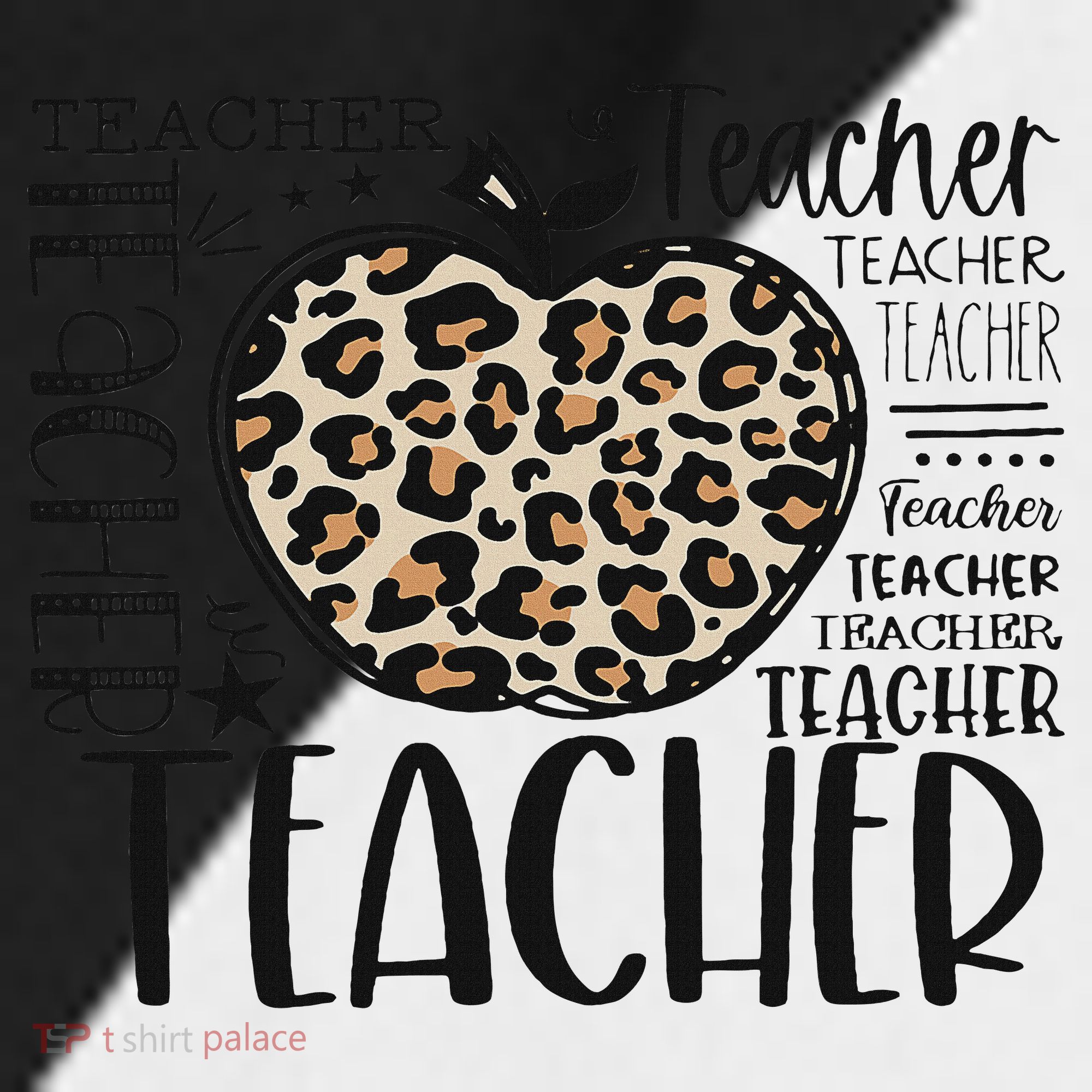 Back To School Teacher Life Apple Leopard Teacher Women Gift Sport-Tek Competitor United Soccer Jersey