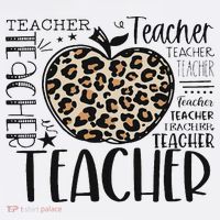 Back To School Teacher Life Apple Leopard Teacher Women Gift Sweatshirt thumb 3
