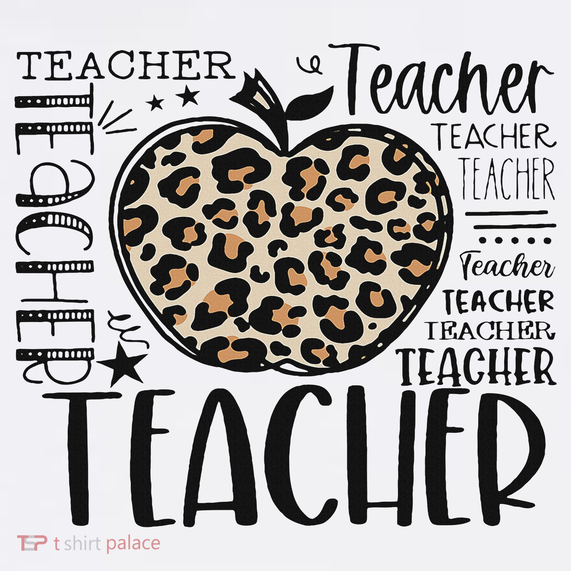 Back To School Teacher Life Apple Leopard Teacher Women Gift Women's Hoodie
