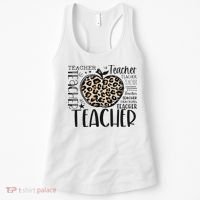 Back To School Teacher Life Apple Leopard Teacher Women Gift Women's Tank Top thumb 0