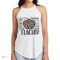 Back To School Teacher Life Apple Leopard Teacher Women Gift Women's Perfect Tri Rocker Tank thumb 2