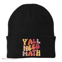 Back To School Yall Need Math Teachers Women Beanie thumb 0