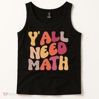 Back To School Yall Need Math Teachers Women Tank Top thumb 2