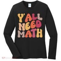 Back To School Yall Need Math Teachers Women Women's Long Sleeve Shirt thumb 0