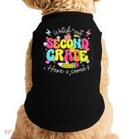 Back To School Watch Out Second Grade Here I Come Pencil Doggie Tank thumb 0