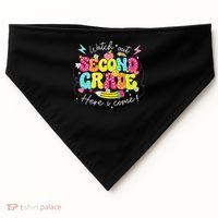 Back To School Watch Out Second Grade Here I Come Pencil USA-Made Doggie Bandana thumb 0