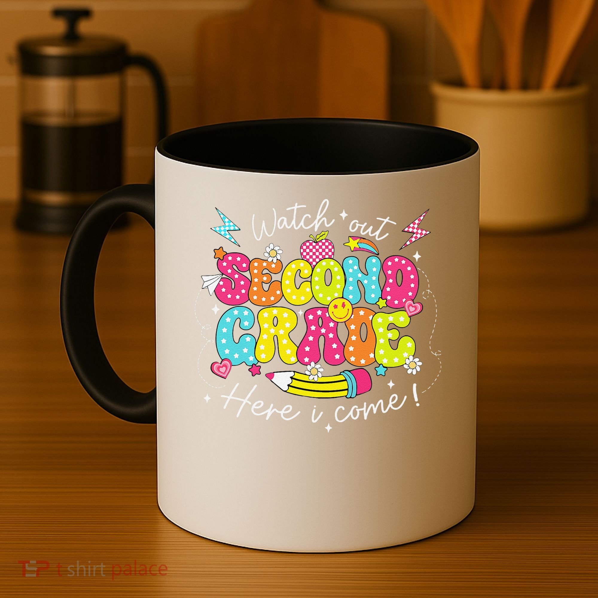 Back To School Watch Out Second Grade Here I Come Pencil Coffee Mug