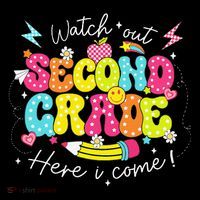 Back To School Watch Out Second Grade Here I Come Pencil Coaster thumb 2