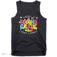 Back To School Watch Out Second Grade Here I Come Pencil Tank Top thumb 0