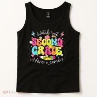 Back To School Watch Out Second Grade Here I Come Pencil Tank Top thumb 2