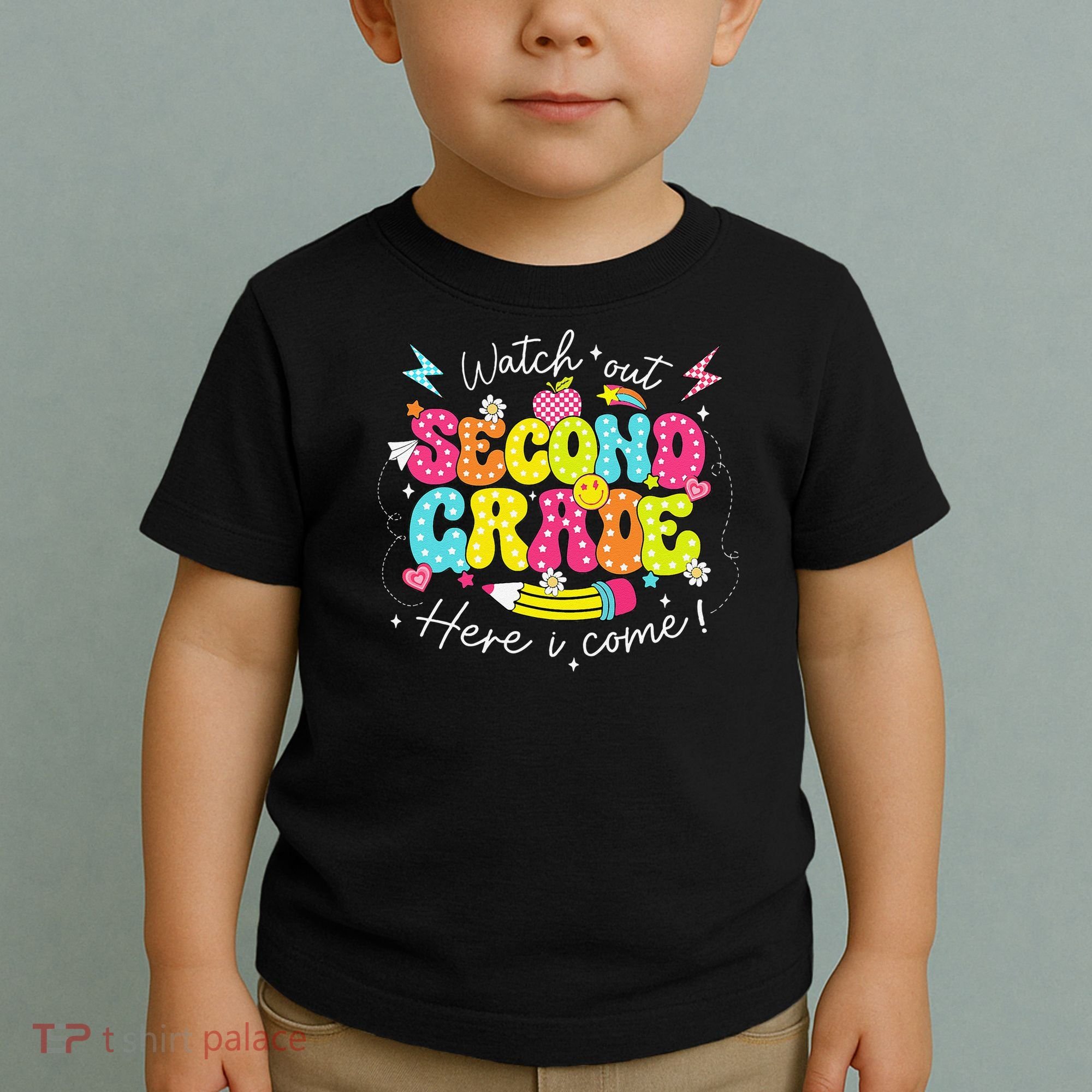 Back To School Watch Out Second Grade Here I Come Pencil Toddler T-Shirt
