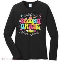 Back To School Watch Out Second Grade Here I Come Pencil Women's Long Sleeve Shirt thumb 0