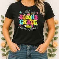 Back To School Watch Out Second Grade Here I Come Pencil Women's T-Shirt thumb 2