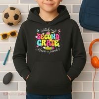 Back To School Watch Out Second Grade Here I Come Pencil Kids Hoodie thumb 2