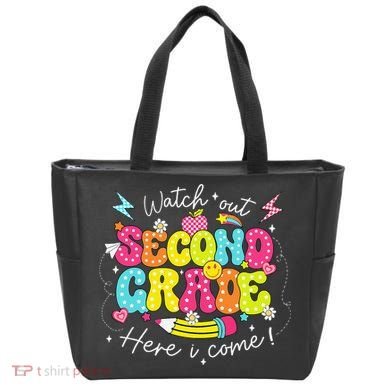 Back To School Watch Out Second Grade Here I Come Pencil Tote Bag