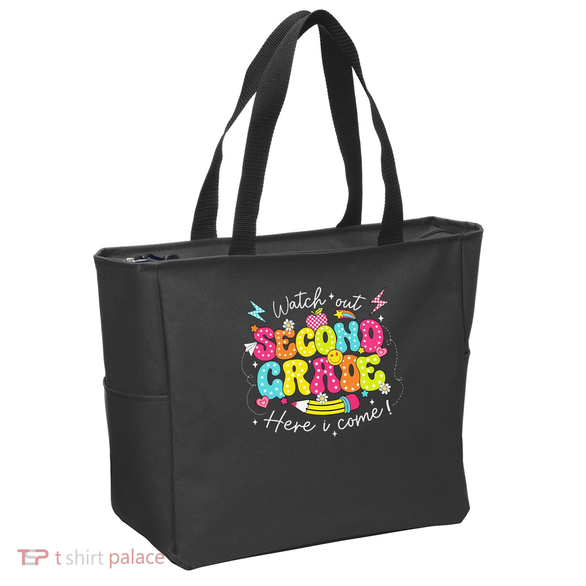 Back To School Watch Out Second Grade Here I Come Pencil Tote Bag