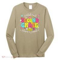 Back To School Watch Out Second Grade Here I Come Pencil Long Sleeve Shirt thumb 0