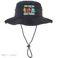 Back To School Gift You Can Do Hard Things Teacher Bucket Hat thumb 0