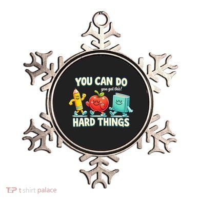 Back To School Gift You Can Do Hard Things Teacher Ornament