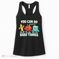 Back To School Gift You Can Do Hard Things Teacher Women's Tank Top thumb 0