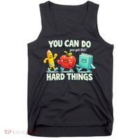 Back To School Gift You Can Do Hard Things Teacher Tank Top thumb 0