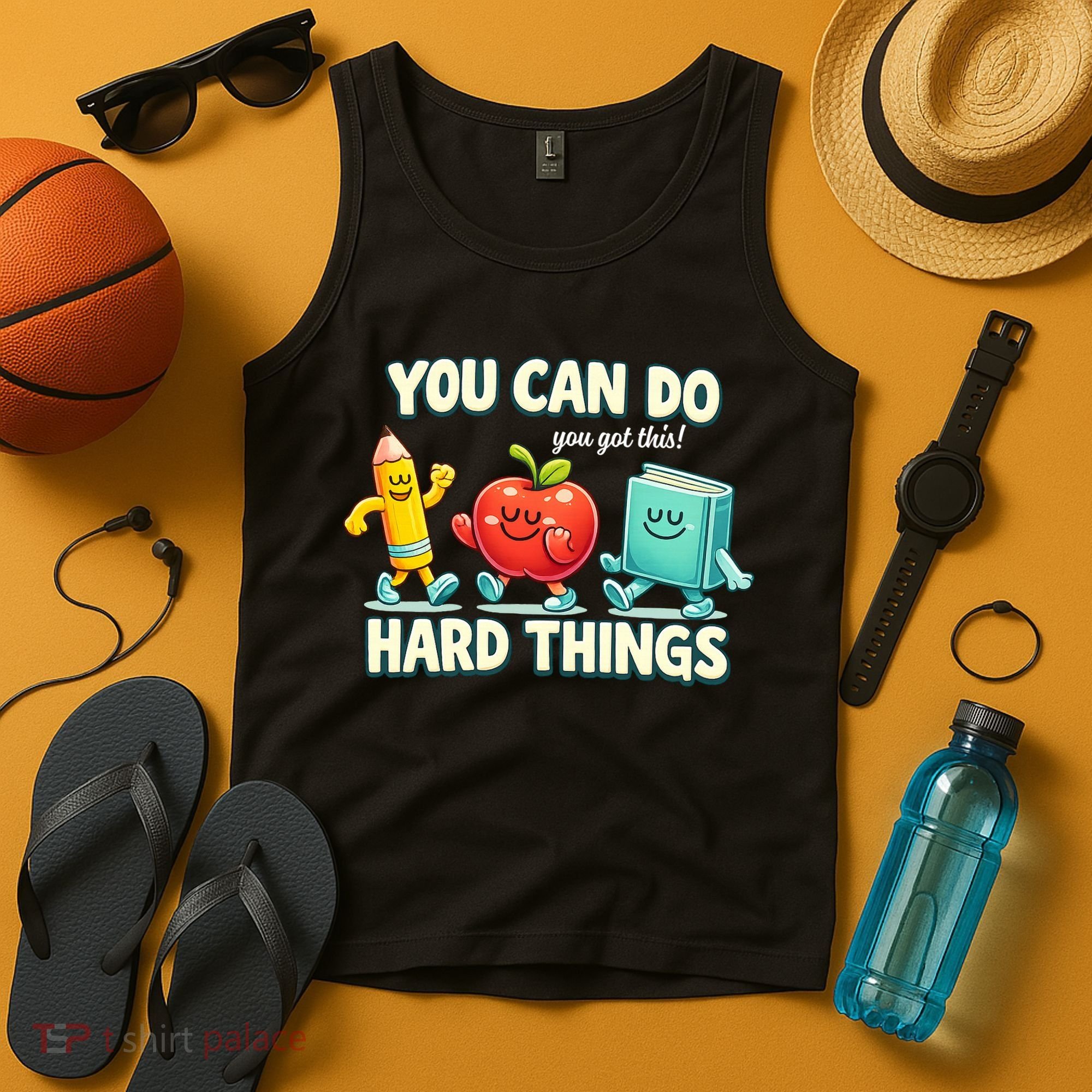 Back To School Gift You Can Do Hard Things Teacher Tank Top