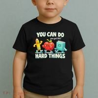 Back To School Gift You Can Do Hard Things Teacher Toddler T-Shirt thumb 2