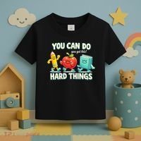 Back To School Gift You Can Do Hard Things Teacher Toddler T-Shirt thumb 3