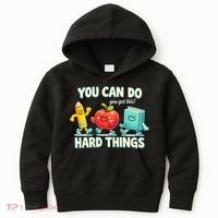 Back To School Gift You Can Do Hard Things Teacher Kids Hoodie thumb 0