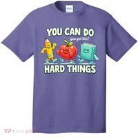 Back To School Gift You Can Do Hard Things Teacher T-Shirt thumb 0