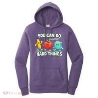 Back To School Gift You Can Do Hard Things Teacher Women's Hoodie thumb 0
