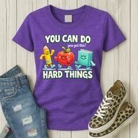 Back To School Gift You Can Do Hard Things Teacher Women's T-Shirt thumb 3