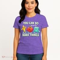 Back To School Gift You Can Do Hard Things Teacher Women's T-Shirt thumb 4