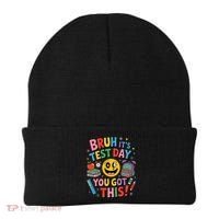 Back To School Bruh Its Test Day You Got This For Students Beanie thumb 0