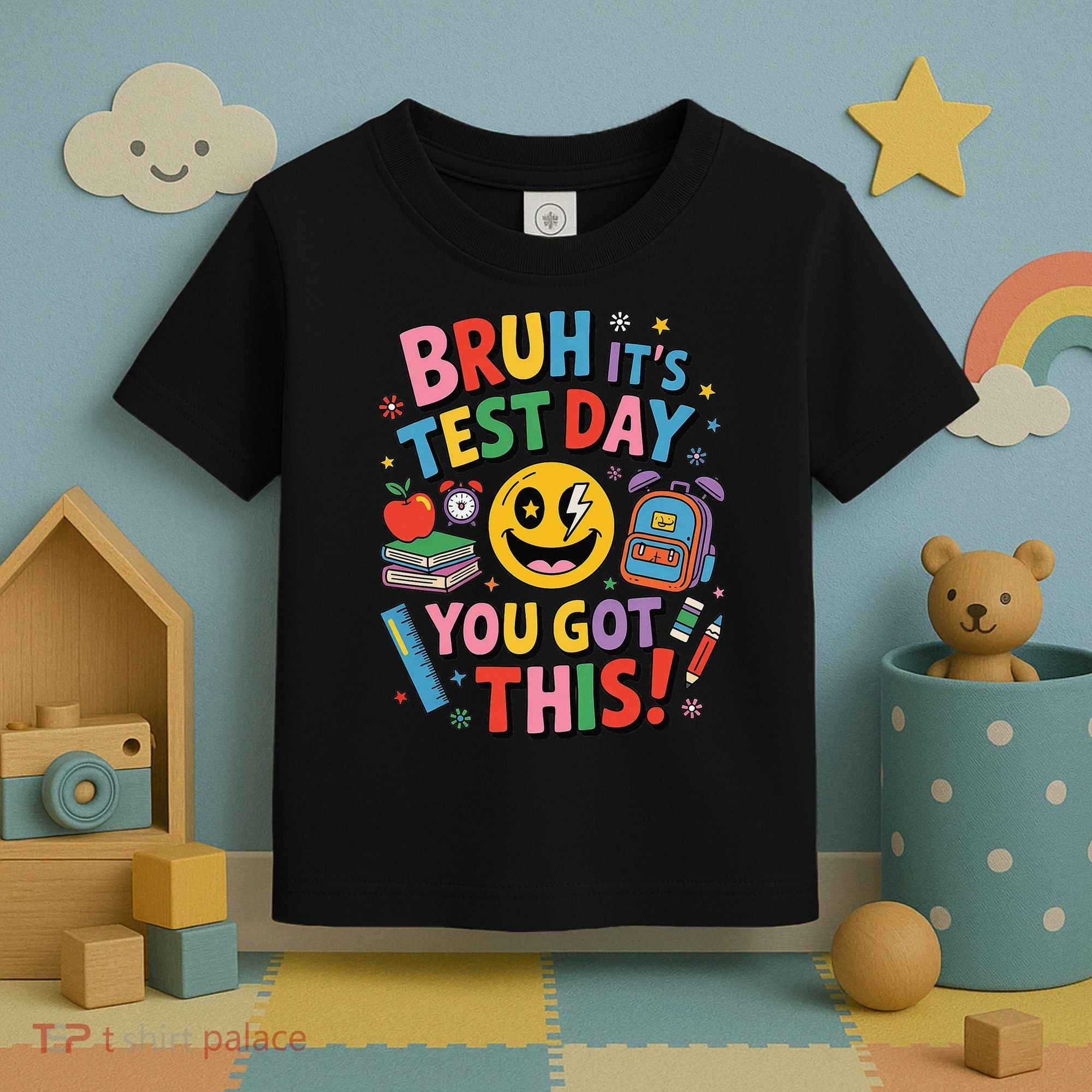 Back To School Bruh Its Test Day You Got This For Students Toddler T-Shirt