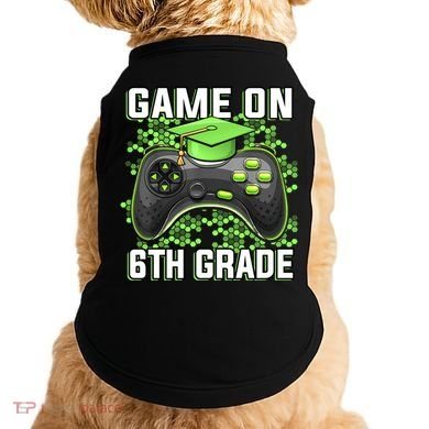 Back To School Game On 6Th Grade Funny Gamer Funny Gift Doggie Tank