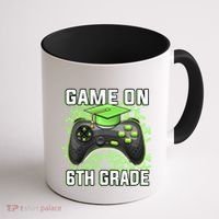 Back To School Game On 6Th Grade Funny Gamer Funny Gift Coffee Mug thumb 1