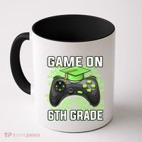 Back To School Game On 6Th Grade Funny Gamer Funny Gift Coffee Mug thumb 0