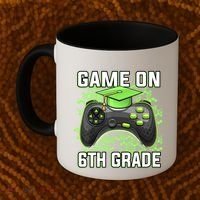Back To School Game On 6Th Grade Funny Gamer Funny Gift Coffee Mug thumb 2