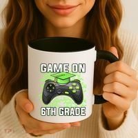 Back To School Game On 6Th Grade Funny Gamer Funny Gift Coffee Mug thumb 3
