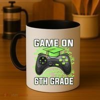 Back To School Game On 6Th Grade Funny Gamer Funny Gift Coffee Mug thumb 4
