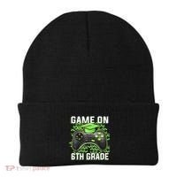Back To School Game On 6Th Grade Funny Gamer Funny Gift Beanie thumb 0