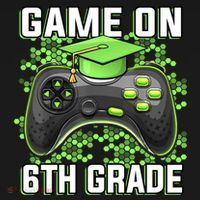 Back To School Game On 6Th Grade Funny Gamer Funny Gift Women's Hoodie thumb 2