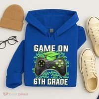 Back To School Game On 6Th Grade Funny Gamer Funny Gift Hoodie thumb 4